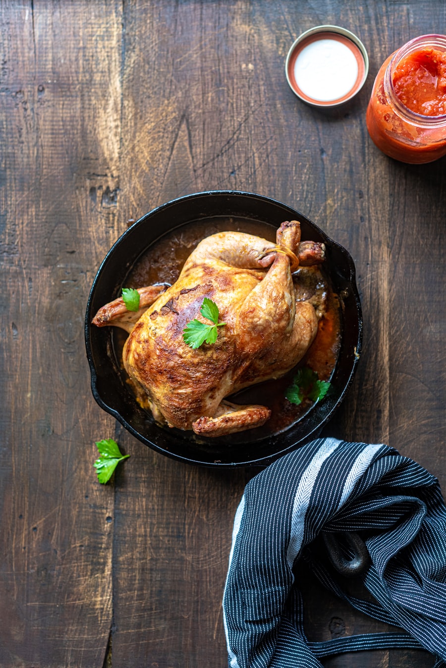 Poulet grillé entier
